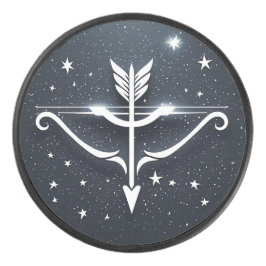 Mystical Sagittarius Zodiac-Symbol Eishockey Puck