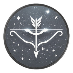 Mystical Sagittarius Zodiac-Symbol Eishockey Puck