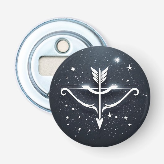 Mystical Sagittarius Zodiac-Symbol Flaschenöffner (Vorderseite)