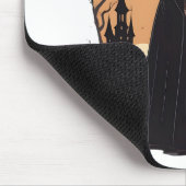 Mystical Salem Black Cat mit Pumpkins Mousepad (Ecke)