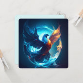 Mystical Scorpio Phoenix Rebirth Art Karte (Vorderseite/Rückseite Beispiel)