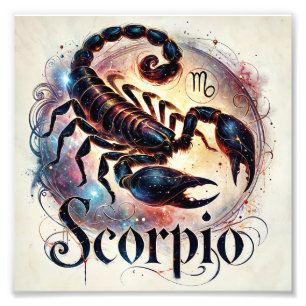 Mystical Scorpio Zodiac Art Fotodruck
