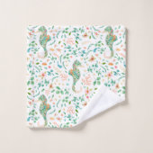 Mystical SeahorseMuster Badhandtuch Set (Waschlappen)