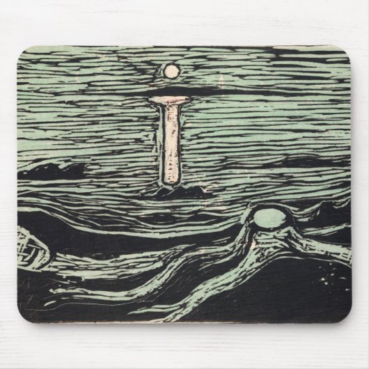 Mystical Shore (1897) von Edvard Munch Mousepad (Vorne)