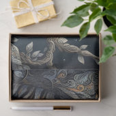 Mystical Silver Tiger mit Filigree Seidenpapier (Geschenk)