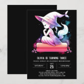 Mystical Simple Wizard Geburtstag Einladung (Vorne/Hinten)