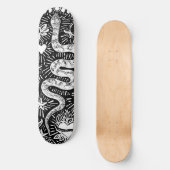 Mystical Snake Lunar White Skateboard (Vorderseite)