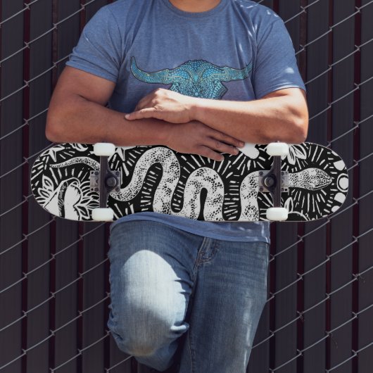 Mystical Snake Lunar White Skateboard (Außenbereich 3)