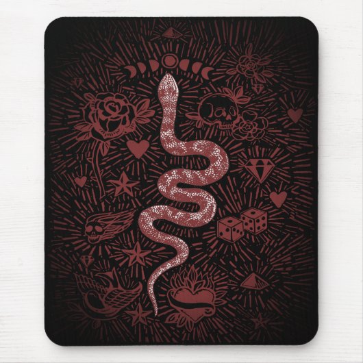 Mystical Snake Vintag Mousepad (Vorne)