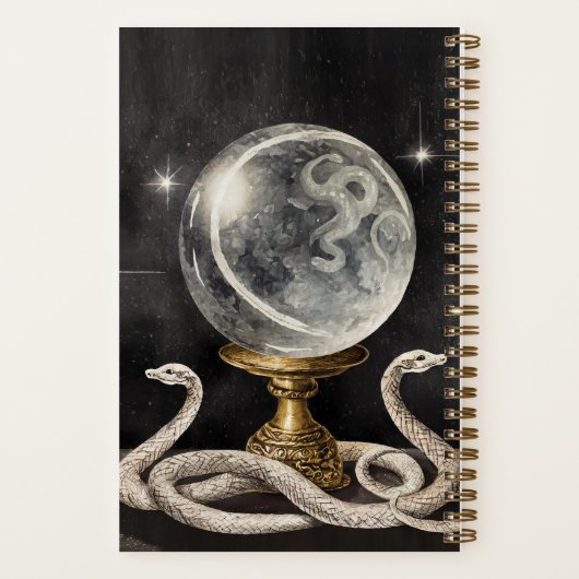 Mystical Snakes Dream Journal Notizblock (Rückseite)