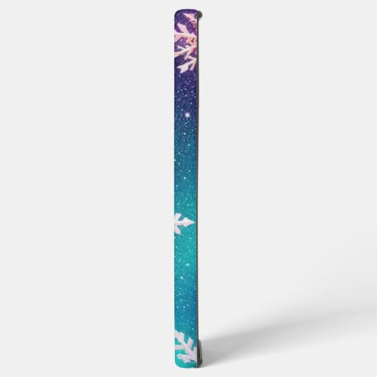 Mystical Snowflake and Cosmic Glow Phone Case Samsung Galaxy Hülle (Linke Seite)