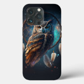 Mystical Space Owl with Dreamcatcher Art         Case-Mate iPhone Hülle (Rückseite)