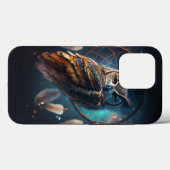 Mystical Space Owl with Dreamcatcher Art         Case-Mate iPhone Hülle (Rückseite (Horizontal))