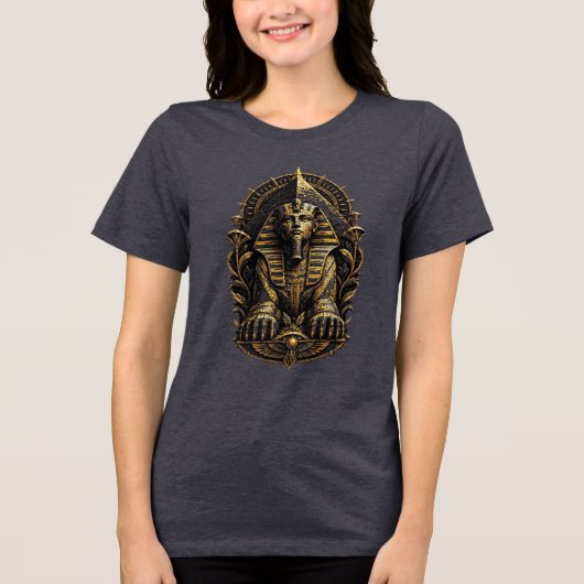 mystical sphinx Tri-Blend shirt (Vorderseite)
