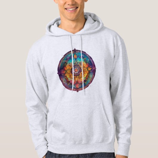 Mystical Spirit Ink Zeichnend - Lebhafte Tattoo Hoodie (Vorderseite)