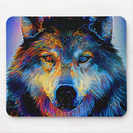 Mystical Spirit Wolf Mousepad (Vorne)
