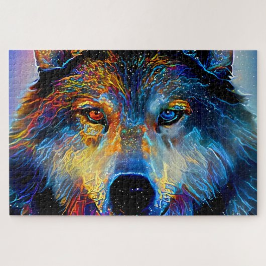 Mystical Spirit Wolf Puzzle (Horizontal)