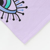 Mystical Spiritual Eyes Lavender Fleecedecke (Ecke)