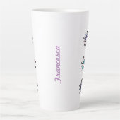 Mystical Spiritual Eyes - Third Eye Motif auf weiß Milchtasse (Vorderseite)