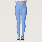 Mystical Spiritual Third Eyes Blue Leggings (Vorderseite)
