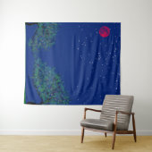 Mystical Starry Night Landscape Wandteppich (Beispiel (Horizontal))