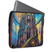 Mystical Steampunk Cathedral Laptopschutzhülle (Vorne Rechts)