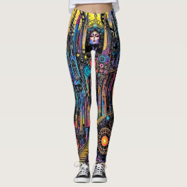 Mystical Steampunk Cathedral Leggings