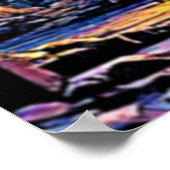 Mystical Steampunk Cathedral Poster (Ecke)