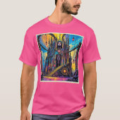 Mystical Steampunk Cathedral T-Shirt (Vorderseite)