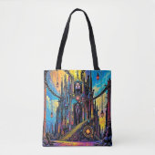 Mystical Steampunk Cathedral Tasche (Vorderseite)