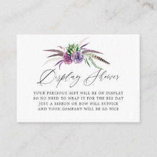 Mystical Succulents Brautparty Display Dusche Begleitkarte