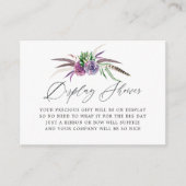 Mystical Succulents Brautparty Display Dusche Begleitkarte (Vorderseite)