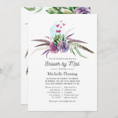 Mystical Succules Brautparty per Mail Einladung (Vorne/Hinten)