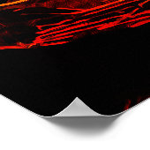 Mystical Sufi Whirling Dervish - Abstrakte Kunst Poster (Ecke)