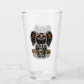 Mystical Sugar Skull Elephant Glas (Rückseite)