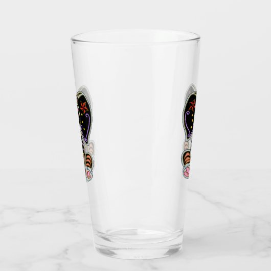 Mystical Sugar Skull Elephant Glas (Links)
