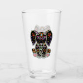 Mystical Sugar Skull Elephant Glas (Vorderseite)
