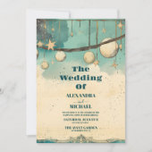 Mystical Sun Moon Astronomie Weltraumhochzeit Einladung (Vorderseite)