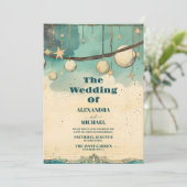 Mystical Sun Moon Astronomie Weltraumhochzeit Einladung (Stehend Vorderseite)