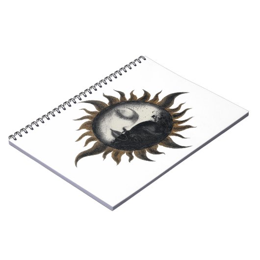 Mystical Sun Notebook Notizblock (Linke Seite)