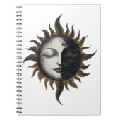 Mystical Sun Notebook Notizblock (Vorderseite)