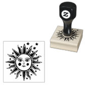 Mystical Sun Rubber-Briefmarke Gummistempel (Stempel)