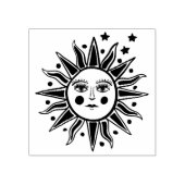 Mystical Sun Rubber-Briefmarke Gummistempel (Prägung)