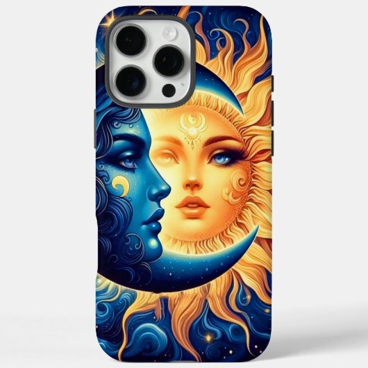 Mystical Sun und Moon Phone Case (Rückseite)