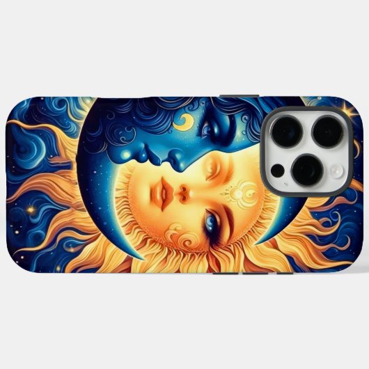 Mystical Sun und Moon Phone Case (Rückseite (Horizontal))