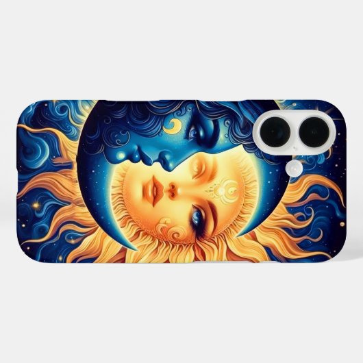 Mystical Sun und Moon Phone Case (Rückseite (Horizontal))