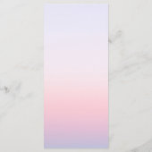 Mystical Sunset Pink Sun Moon Astronomie Hochzeit Menükarte (Rückseite)