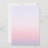 Mystical Sunset Pink Sun Moon Stars Babydusche Einladung (Rückseite)