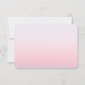 Mystical Sunset Pink Sun Moon Stars Foto Hochzeit Dankeskarte (Rückseite)