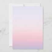 Mystical Sunset Pink Sun Moon Stars Space Save The Date (Rückseite)